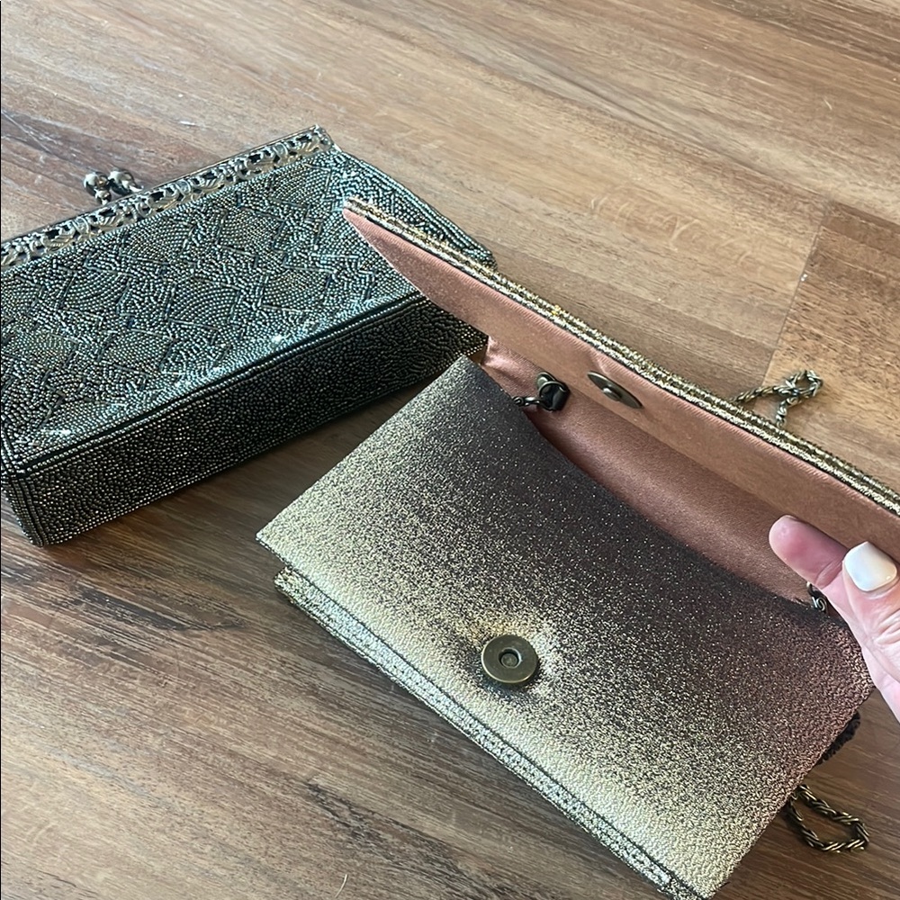 Elegant Gold and Silver Clutch Set - Picture 6 of 7
